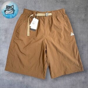 Nike ACG Orb Weaver Shorts Men's Size Medium HJ2887-235 UV Repel Mosswood Brown